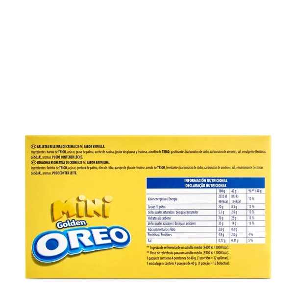 Mini galletas rellenas de crema Oreo 160 g 5