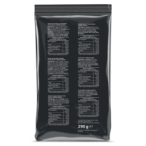 Surtido de mini turrones Dulce Noel Dia caja 290 g 3