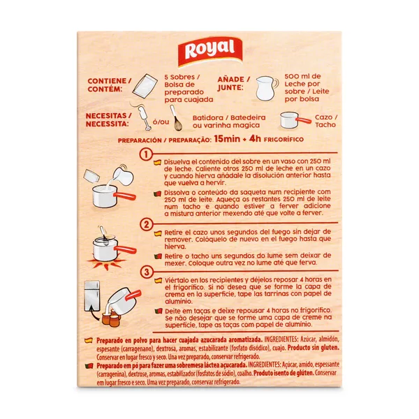 Preparado para cuajada Royal caja 60 g 4