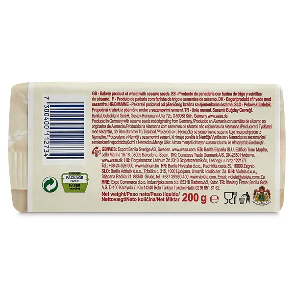 Pan tostado con sésamo Wasa 200 g 5