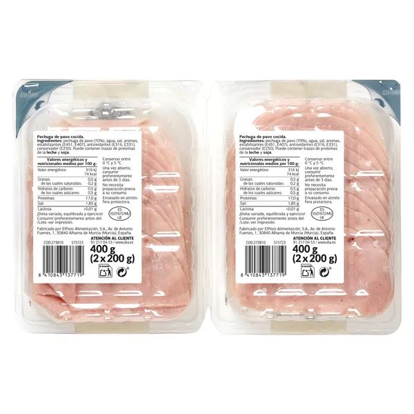 Pechuga de pavo Dia Nuestra Alacena 2 x 200 g 3