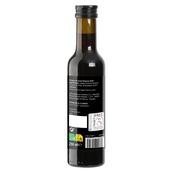 Vinagre de Jerez reserva D.O.P. Delicias de Dia 250 ml 3