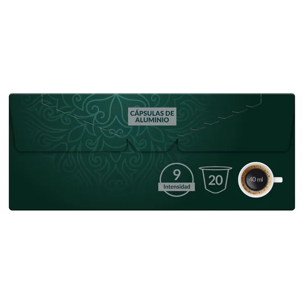 Café en cápsulas espresso intenso Arom'arte  de Dia caja 20 unidades 3