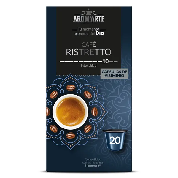 Cápsulas de café ristretto Dia Arom'arte 20 unidades 2