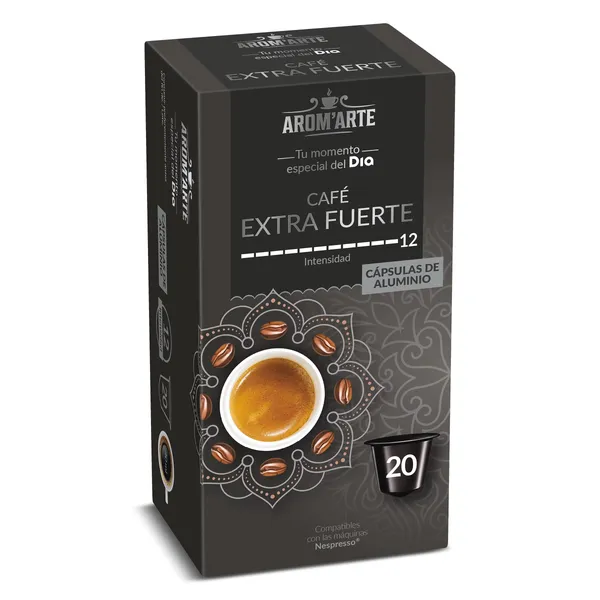 Cápsulas de café fortissimo Dia Arom'arte 20 unidades 3