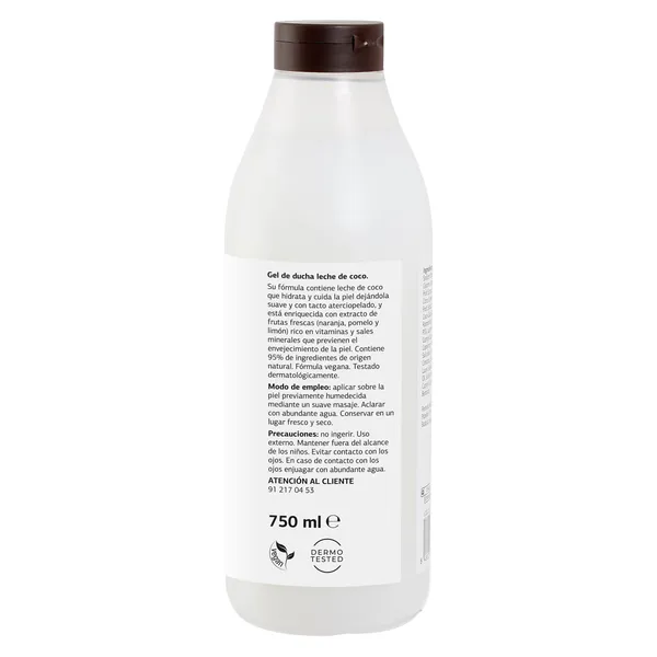 Gel de ducha reparador leche de coco Fruit Revolution Dia Imaqe 750 ml 3