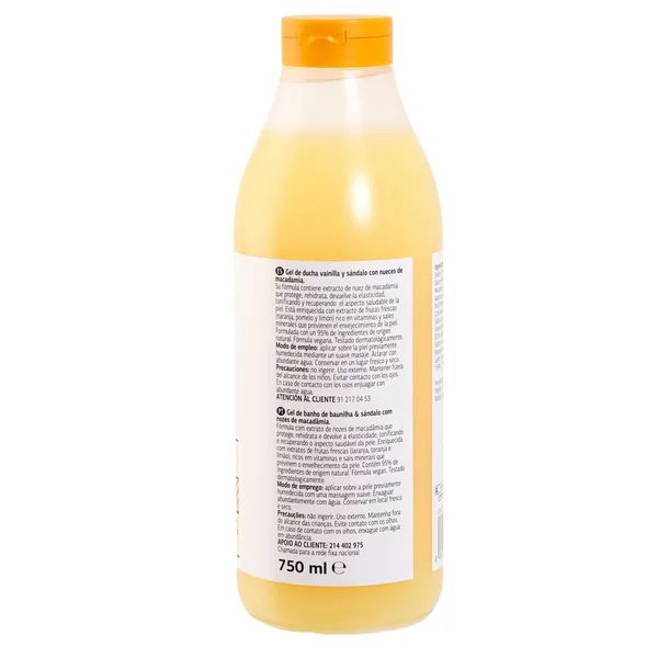 Gel de ducha vainilla y macadamia Fruit Revolution Dia Imaqe 750 ml 4