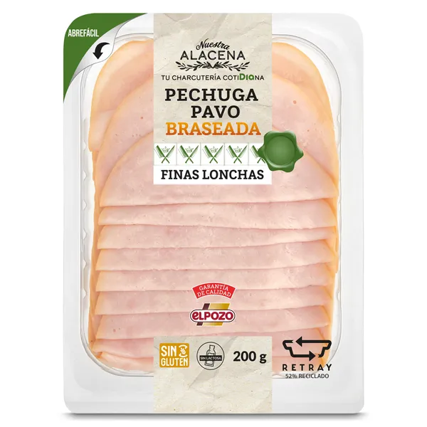 Pechuga de pavo braseada Dia Nuestra Alacena sobre 200 g