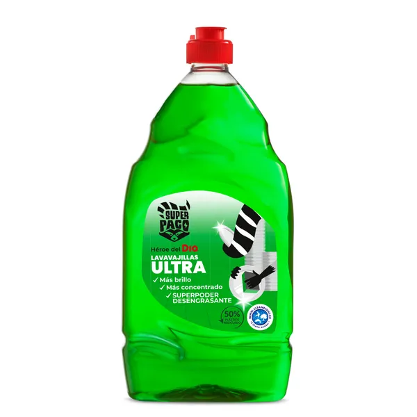 Lavavajillas a mano concentrado ultra Dia Super Paco botella 1 L 2