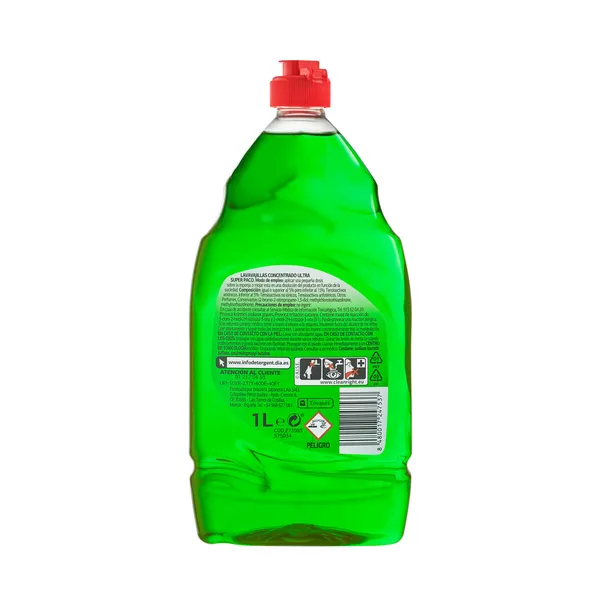 Lavavajillas a mano concentrado ultra Dia Super Paco botella 1 L 3