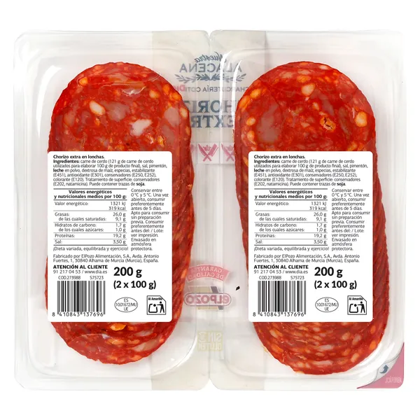 Chorizo extra Dia Nuestra Alacena 2 x 100 g 3