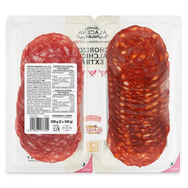 Chorizo y salchichón extra Dia Nuestra Alacena 2 x 100 g 3