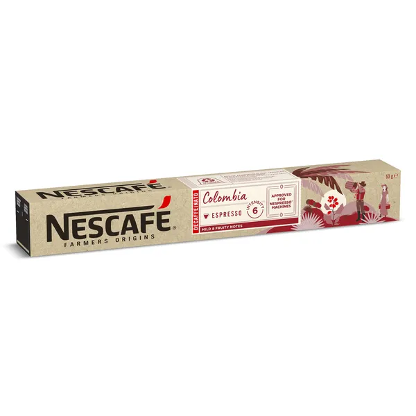 Café en cápsulas Colombia descafeinado Nescafé Farmers Origins caja 10 unidades 2