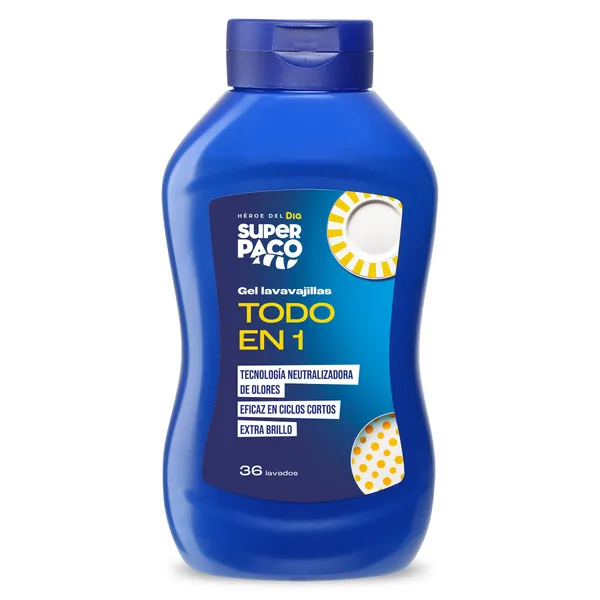 Gel para lavavajillas Dia Super Paco 36 lavados 648 ml 2