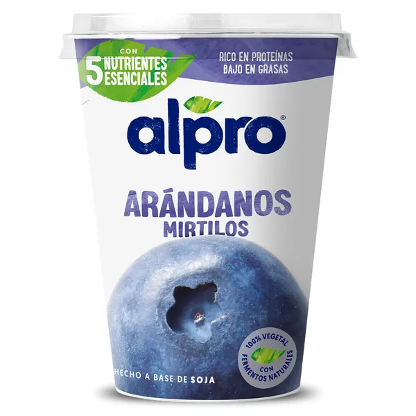 Postre de soja con arándanos Alpro vaso 400 g