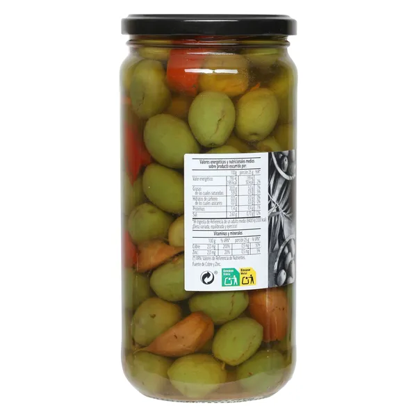 Aceitunas aliñadas chupadedos Dia Vegecampo 410 g 3