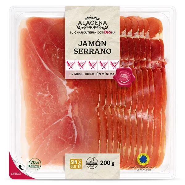 Jamón Serrano Dia Nuestra Alacena 200 g 2