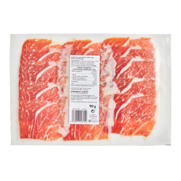 Jamón de cebo ibérico 50% Dia Nuestra Alacena 90 g 3