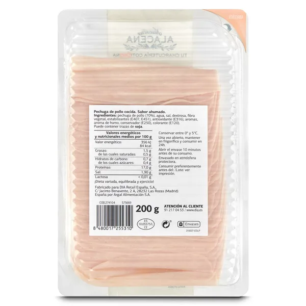 Pechuga de pollo Dia Nuestra Alacena 200 g 3