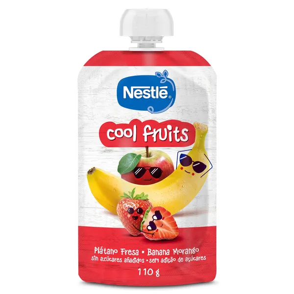 Puré de plátano y fresa cool fruits Nestlé bolsa 110 g
