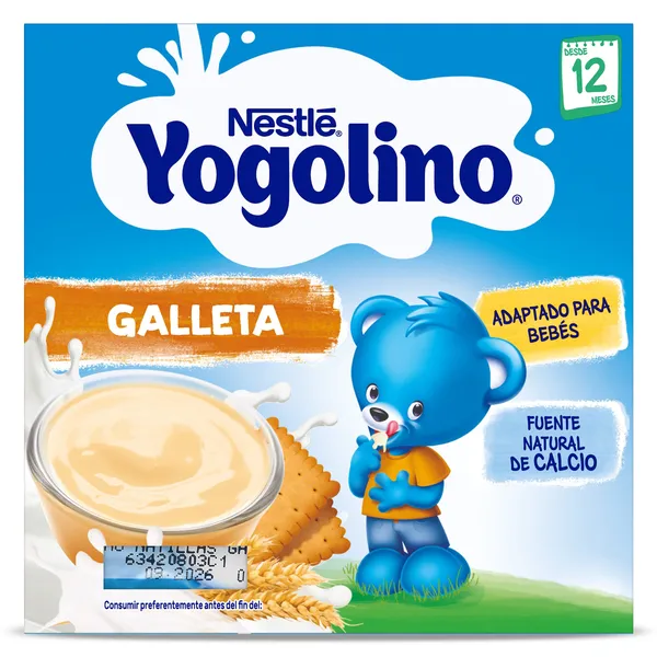 Natillas con galleta Nestlé Yogolino pack 4 x 100 g 2