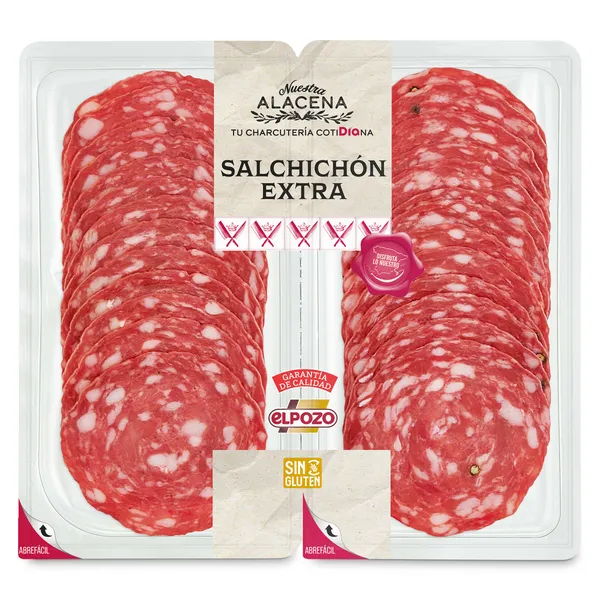 Salchichón extra Dia Nuestra Alacena 2 x 100 g 2