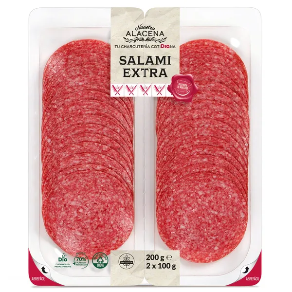 Salami extra Dia Nuestra Alacena 200 g 2