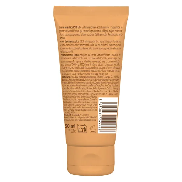 Crema solar facial anti edad spf 50+ Imaqe de Dia tubo 50 ml 2