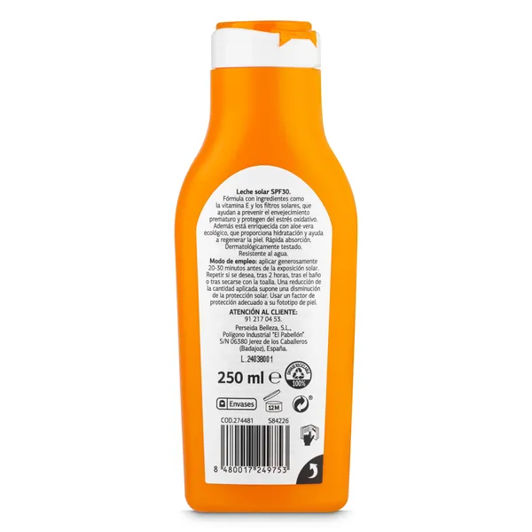 Leche solar spf 30 Imaqe de Dia bote 250 ml 2