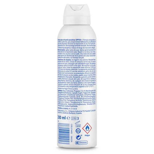Bruma solar infantil spf 50+ Imaqe de Dia spray 200 ml 2