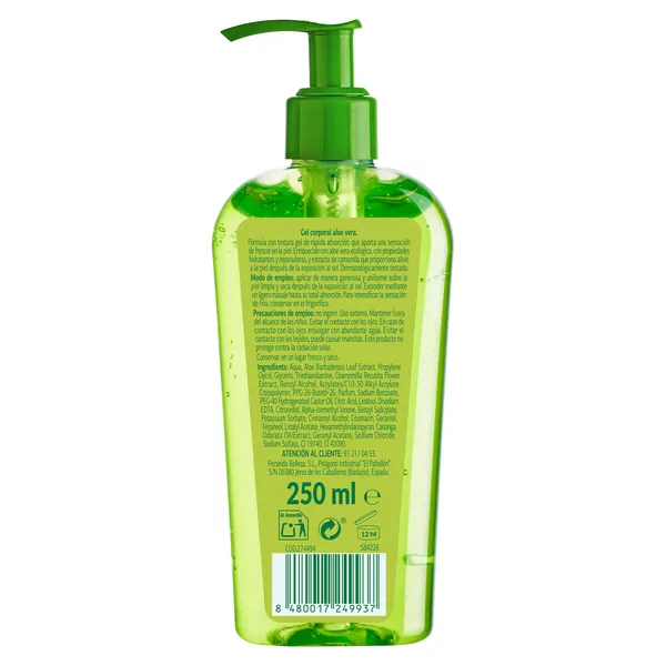Gel aftersun con aloe vera ecológico Dia Imaqe 250 ml 3