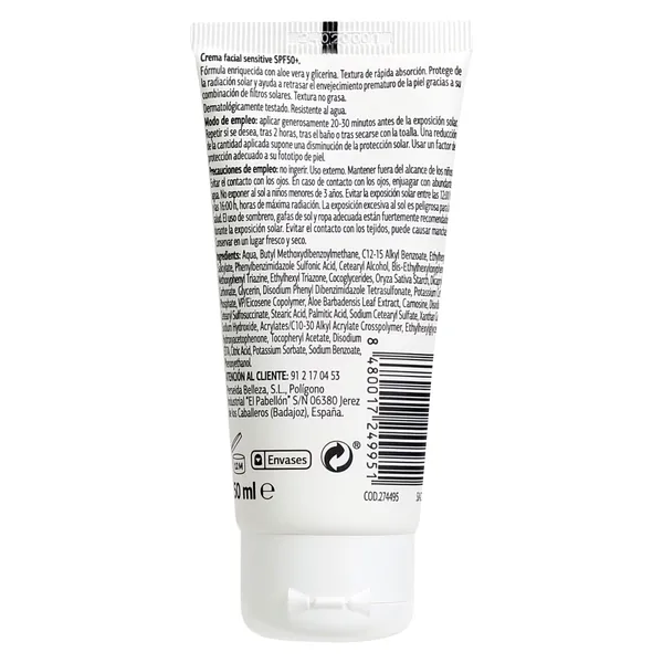 Crema solar facial spf 50+ Imaqe de Dia tubo 50 ml 2