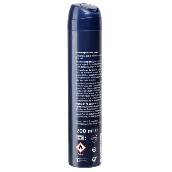 Desodorante antitranspirante hombre dry & protect Imaqe de Dia spray 200 ml 3