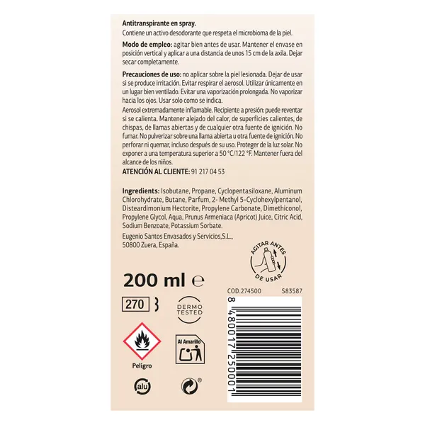 Desodorante sensible y delicado Dia Imaqe 200 ml 3