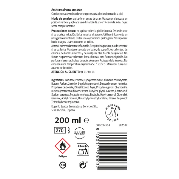 Desodorante black and white mujer Dia Imaqe 200 ml 3