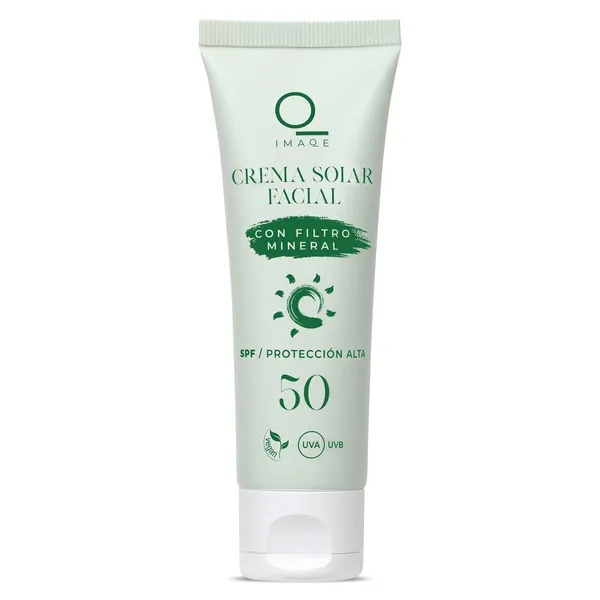 Crema solar facial con filtro mineral spf 50 Imaqe de Dia tubo 50 ml