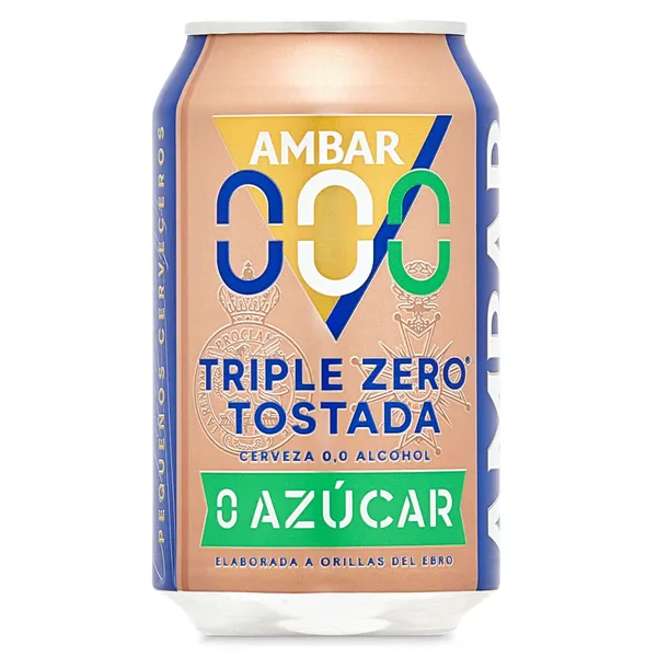 Cerveza tostada triple zero Ambar 33 cl 2