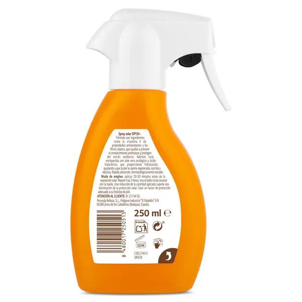 Protector solar spf 50+ Imaqe de Dia spray 250 ml 2