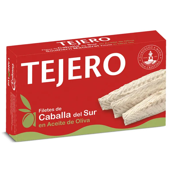 Filetes de caballa en aceite de oliva Tejero lata 80 g