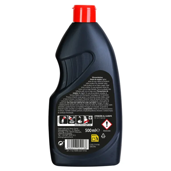 Limpiador de vitrocerámica en crema Super Paco de Dia botella 500 ml 3