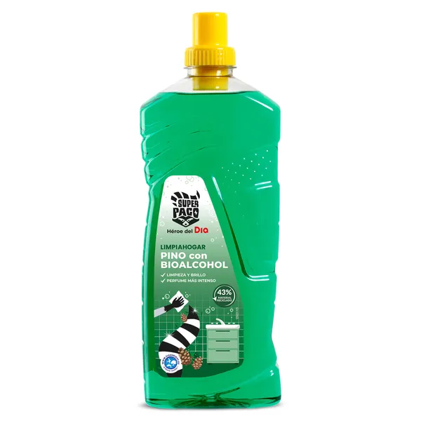 Limpiahogar pino con bioalcohol Dia Super Paco 1,5 L 2