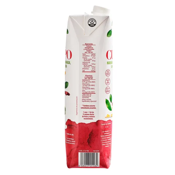 Zumo cuerpo mezcla de frutas y extractos vegetales Zumosfera de Dia brik 1 l 4