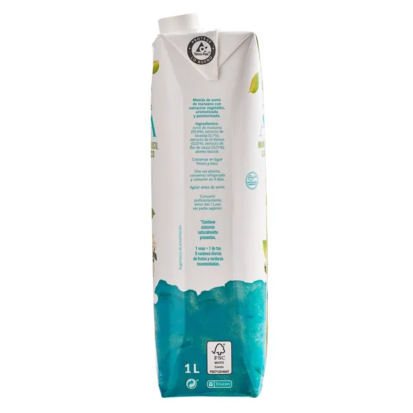 Zumo alma de manzana con extractos vegetales Zumosfera de Dia brik 1 l 3