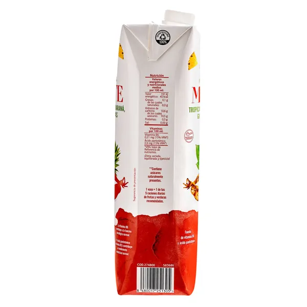 Zumo mente mezcla de frutas con extractos y vitaminas Zumosfera de Dia brik 1 l 4