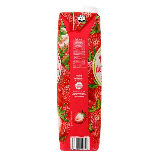 Mezcla de zumo de manzana, fresas y uvas con hortalizas Zumosfera de Dia brik 1 l 4