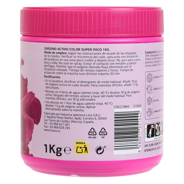 Oxígeno activo color Dia Super Paco 1 Kg 3