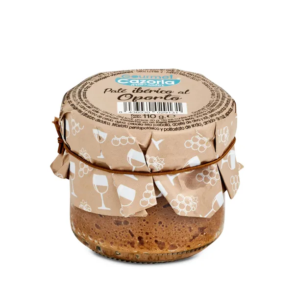 Paté ibérico al oporto Gourmet cazorla frasco 110 g 2