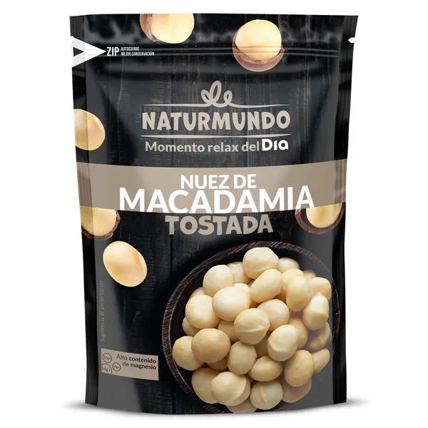 Nuez de macadamia tostada con sal Dia Naturmundo 100 g 2