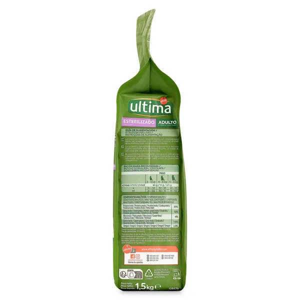 Alimento para gatos esterilizados con pollo Ultima 1.5 Kg 3
