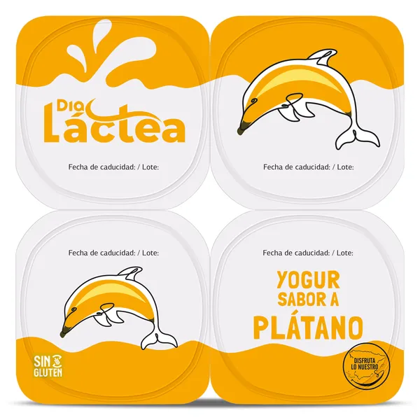 Yogur sabor plátano Dia Láctea 4 x 125 g 2